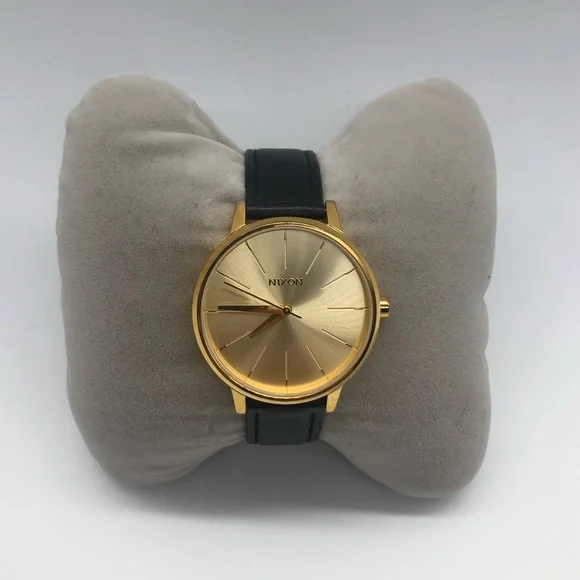 Nixon | Accessories | Nixon Leather Watch W Gold Face | Poshmark display picture 3